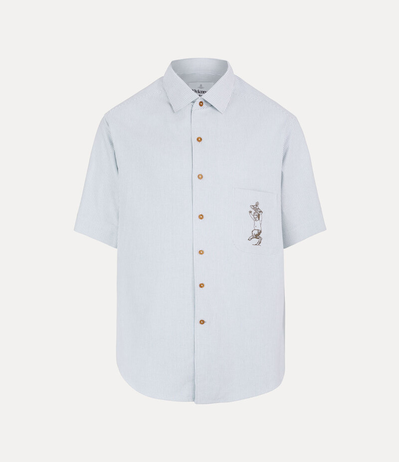 Vivienne Westwood Bowling Shirt in Ink Stripe