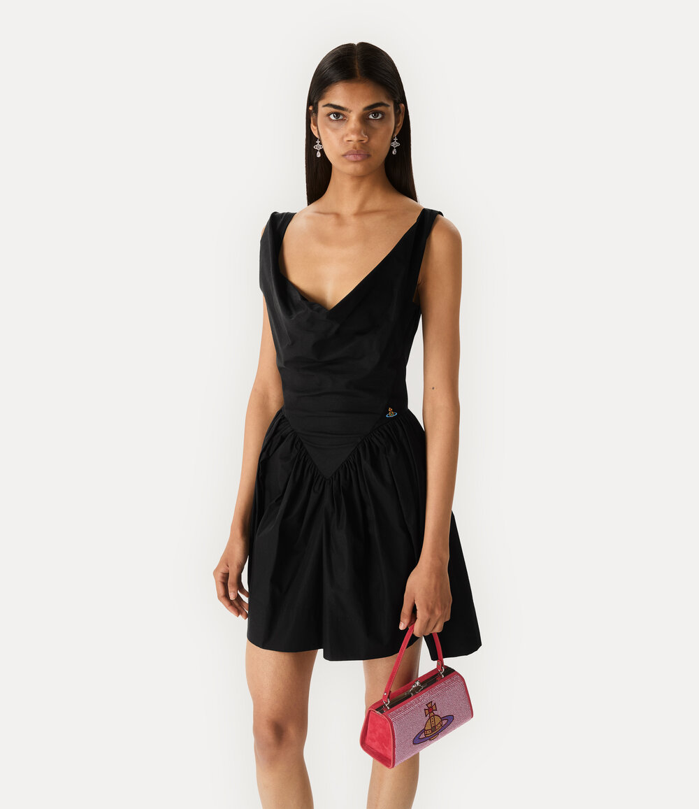 Vivienne Westwood Mini Sunday Dress in Black, view 4