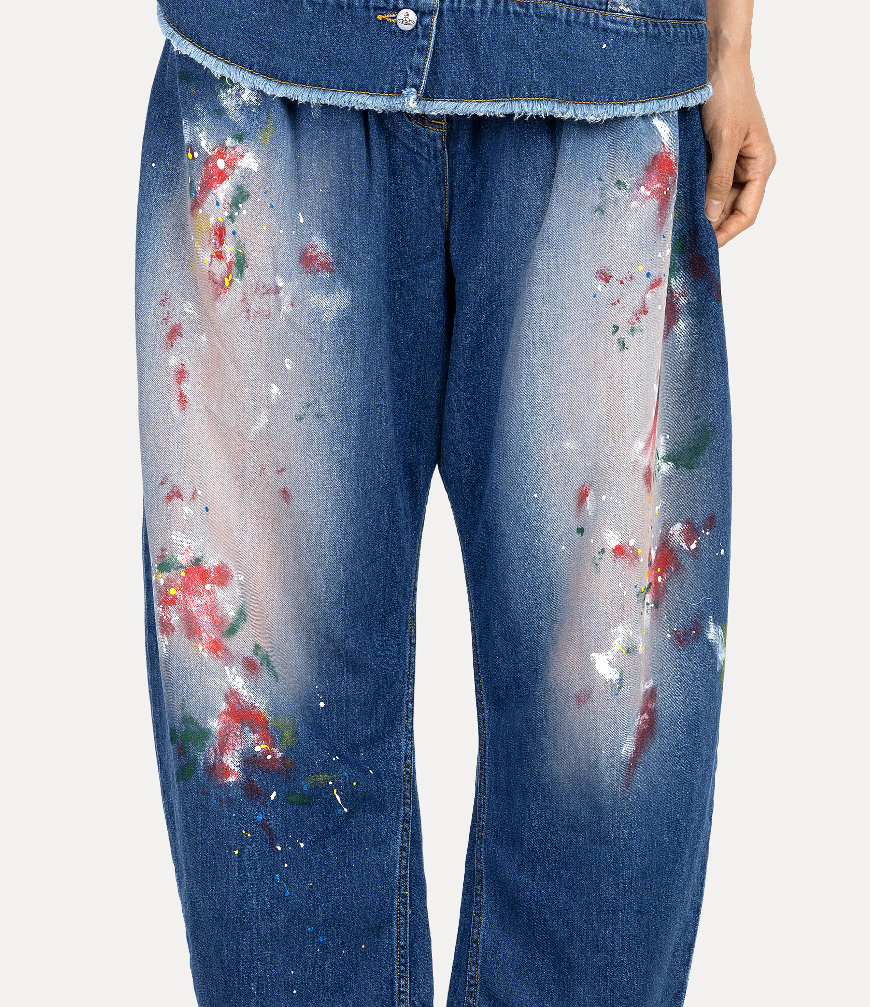 Hand Painted Denim Curve Pants  large image number 4