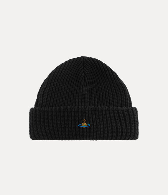 Vivienne Westwood Sporty Beanie Cotton / Nylon / Elastane Black Os-u Unisex