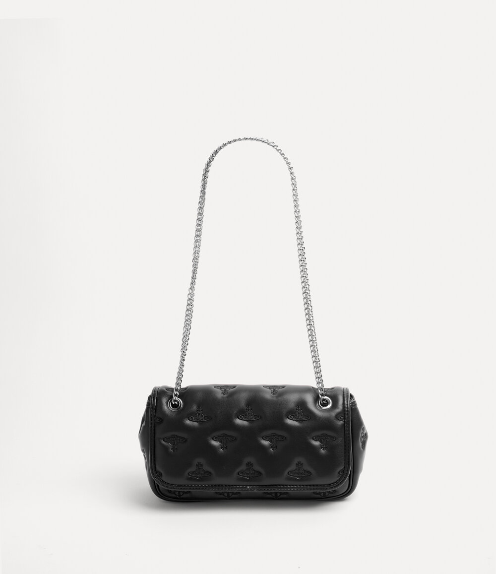 Vivienne Westwood Chain Crossbody Purse in Black, view 4