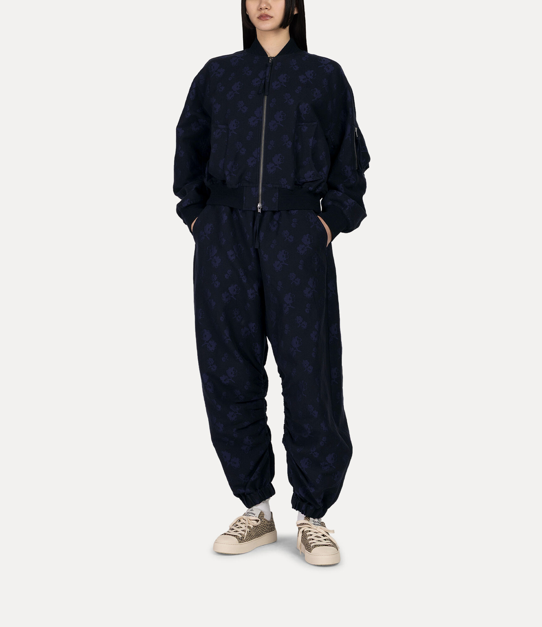 Flower Jacquard Pants  large image number 2