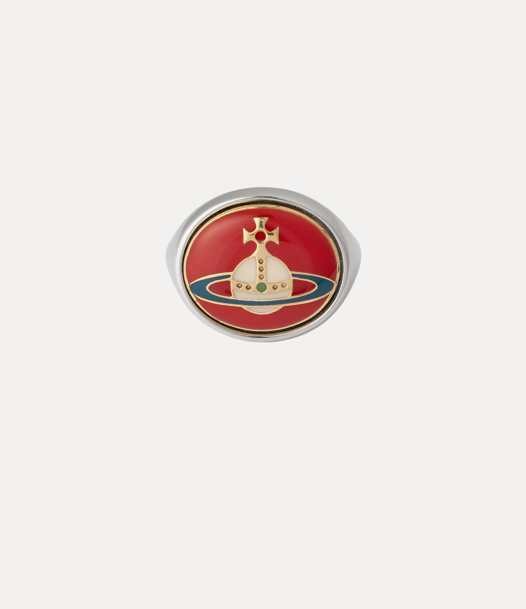 Enamel Button Ring 