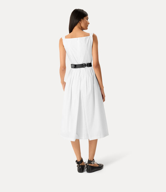 Vivienne Westwood | Sunday Dress | Compact Poplin | White | Women Vivienne Westwood | Sunday Dress | Compact Poplin | White | Women