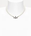 Mini bas relief pearl choker  large image number 1
