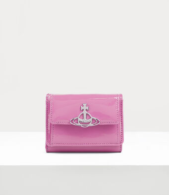 Shiny patent small flap purse