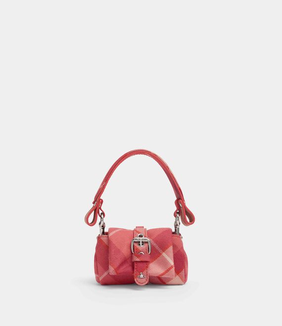 Vivienne Westwood Hazel Treasure Charm Handbag Wool Tartan Fraser-pink One Size Women