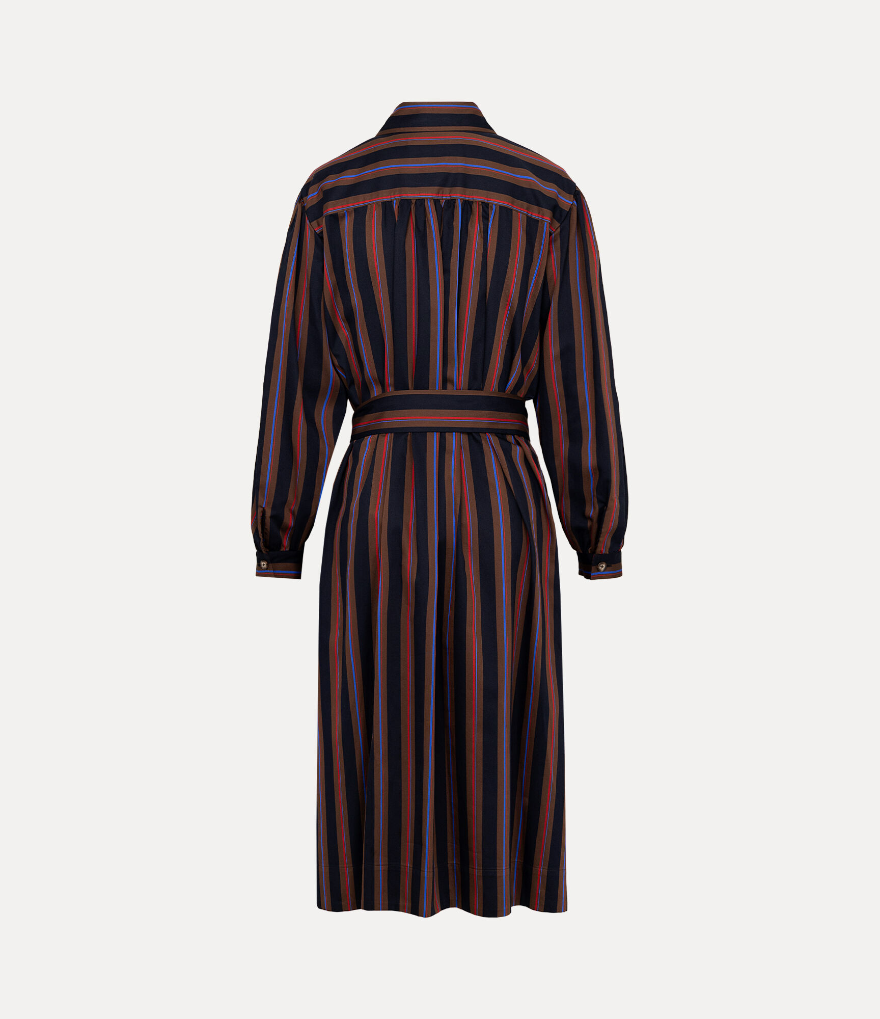 Satin Stripe Pocket Shirt Dress  large image number 5