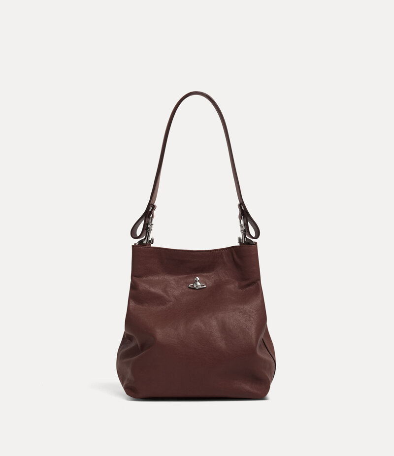 Vivienne Westwood Lottie Small Shoulder Bag in Chestnut