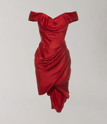 vivienne westwood silk dress Galaxy strapless gathered satin-crepe gown - pink