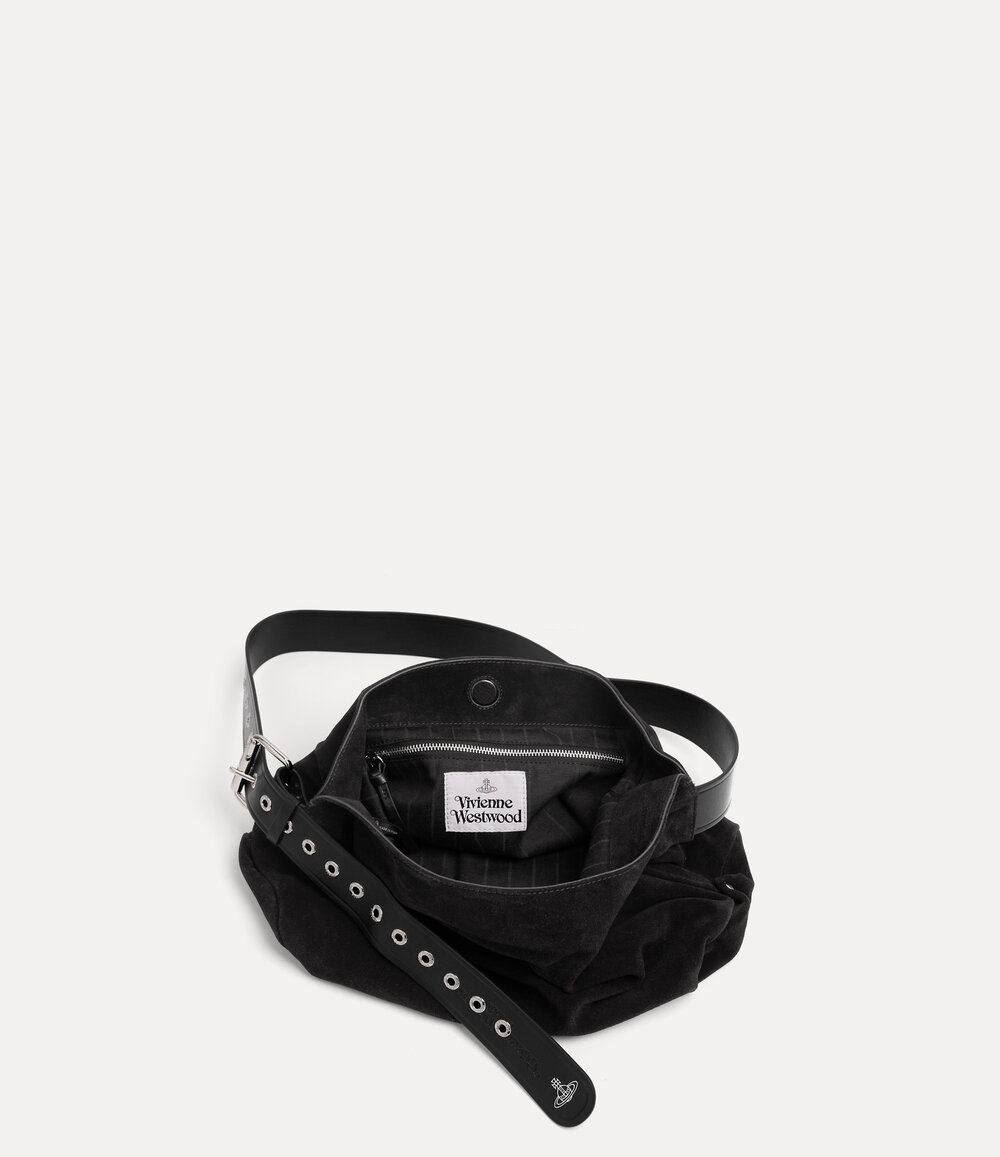 Vivienne Westwood Maxime Medium Shoulder Bag in Black, view 4