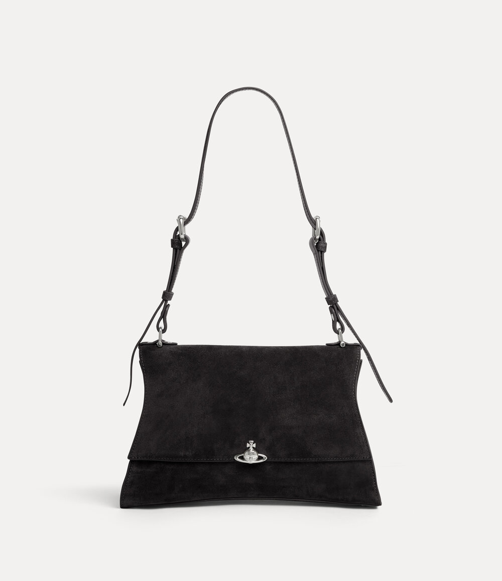 Vivienne Westwood Bianca Medium Shoulder Bag in Black