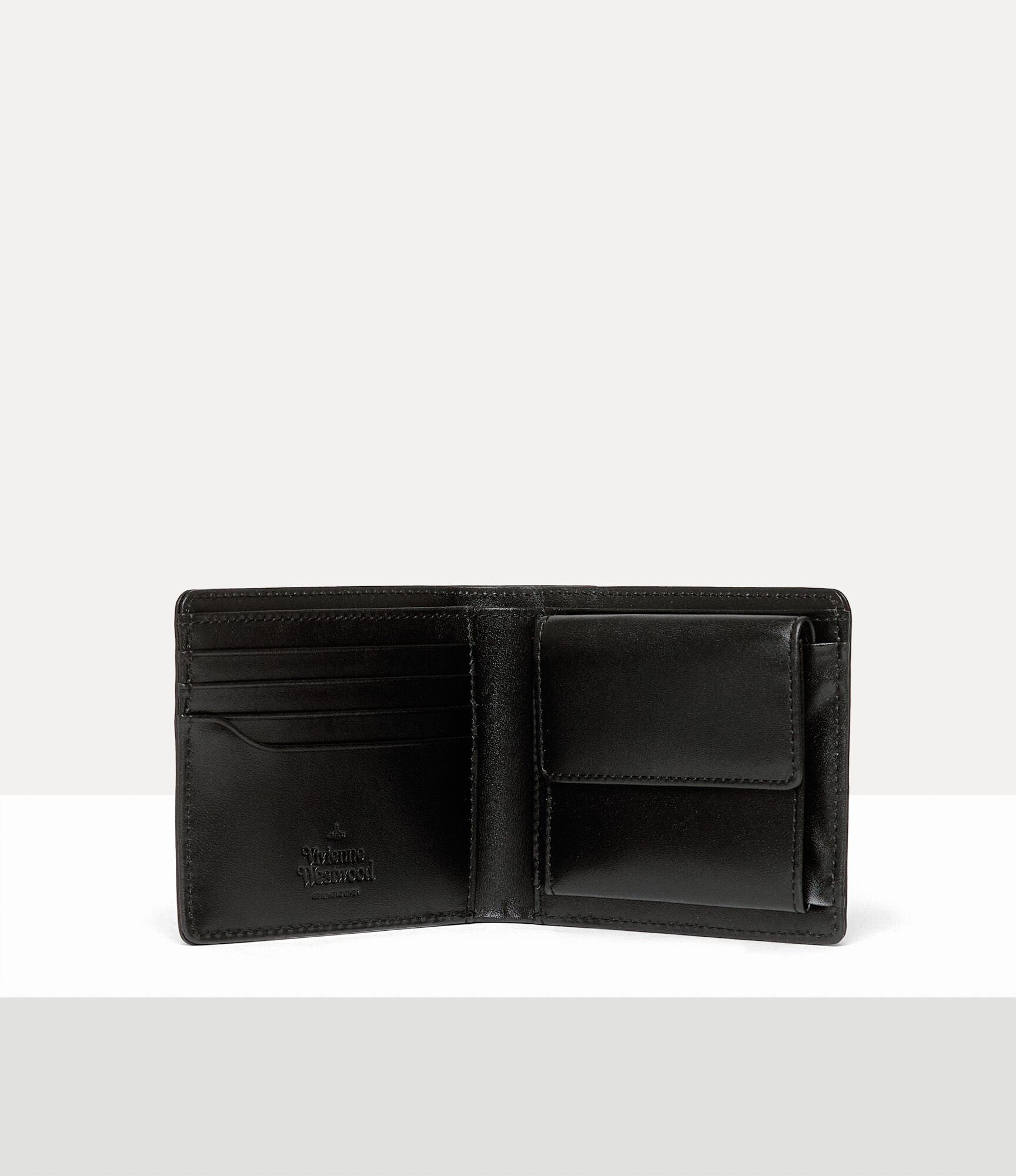 Bifold Wallet in SHINY-BLACK-RED | Vivienne Westwood®