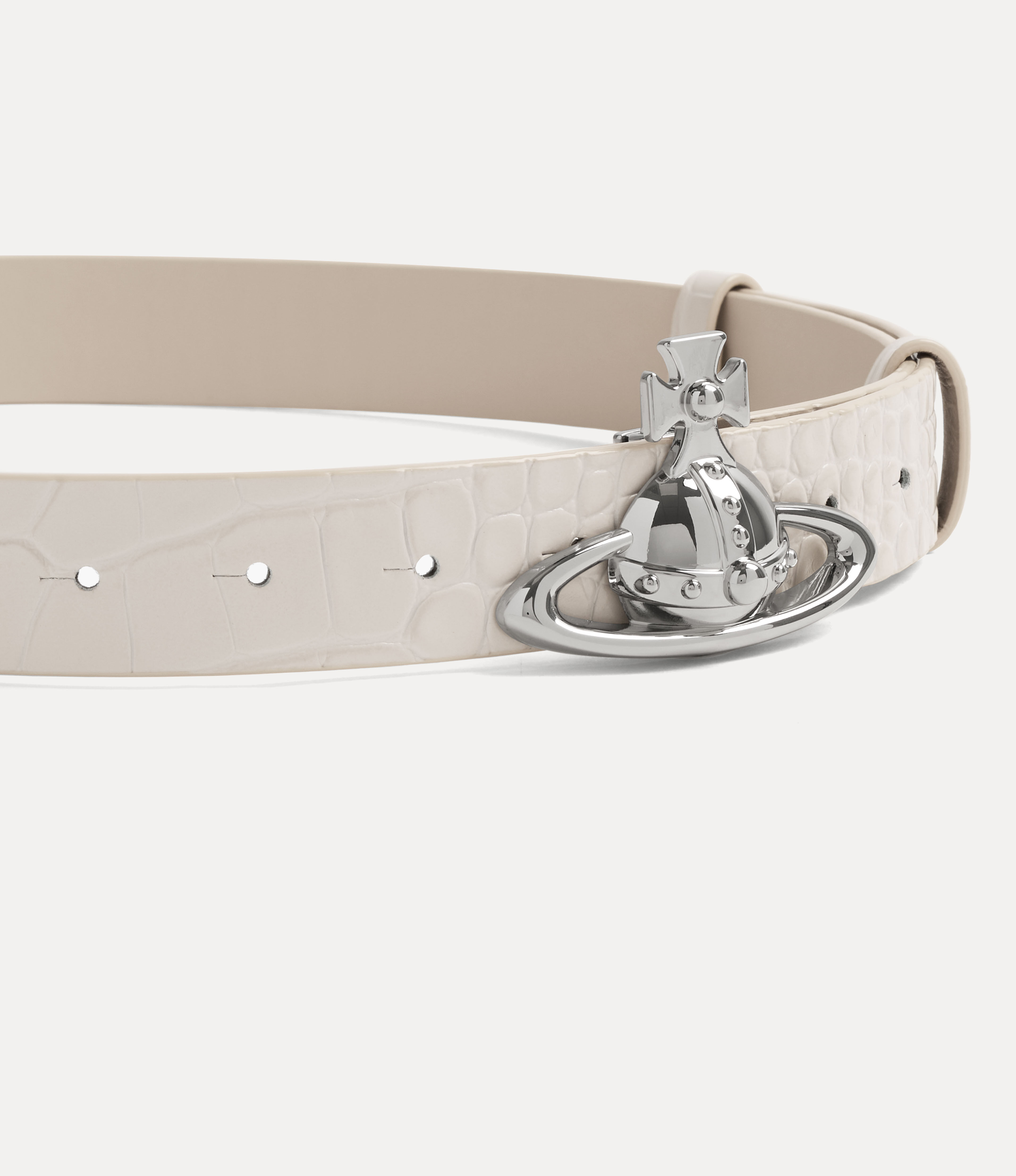 Orb Buckle Belt in PEARL-WHITE | Vivienne Westwood®