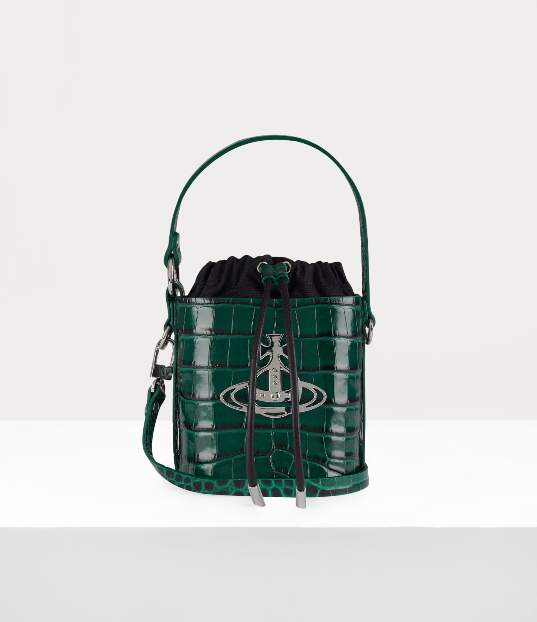 Daisy Drawstring Bucket Bag in GREEN | Vivienne Westwood®