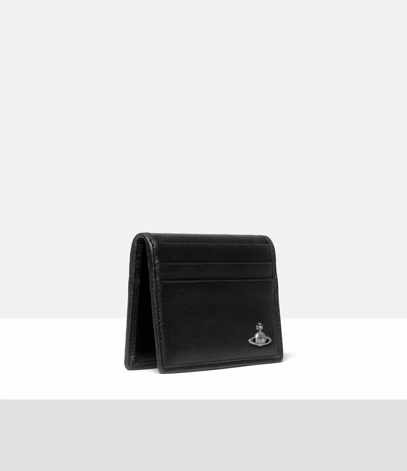 Vivienne Westwood Man. Card Holder in Blackpurple / Red / Bluesilver