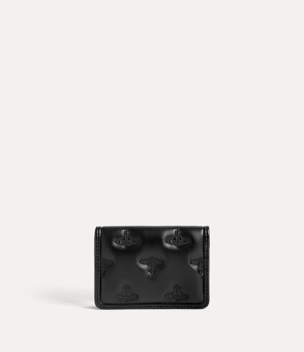 Vivienne Westwood Flap Card Holder in Black, view 2