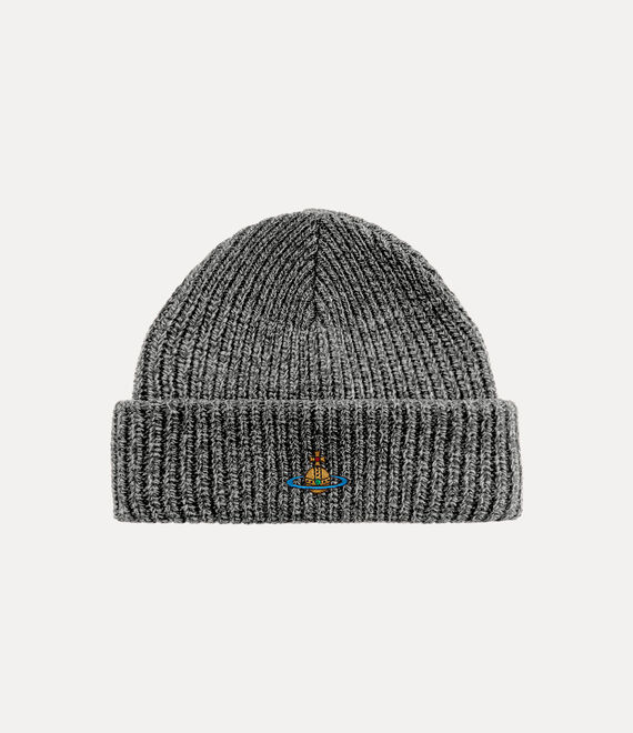 Vivienne Westwood Sporty Beanie Cotton / Nylon / Elastane Black-white Os-u Unisex In Gray