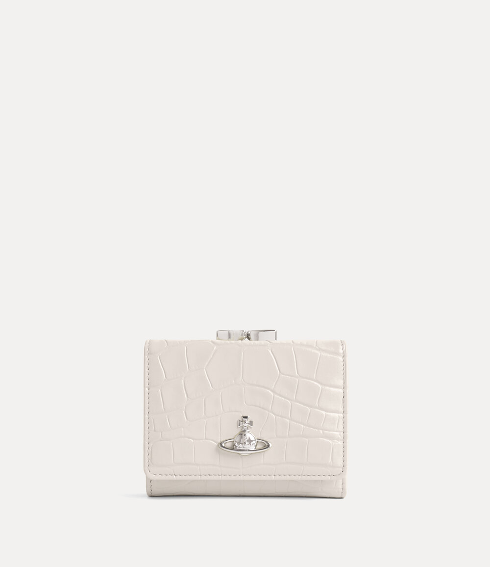 Vivienne Westwood Small Frame Wallet in Pearl White