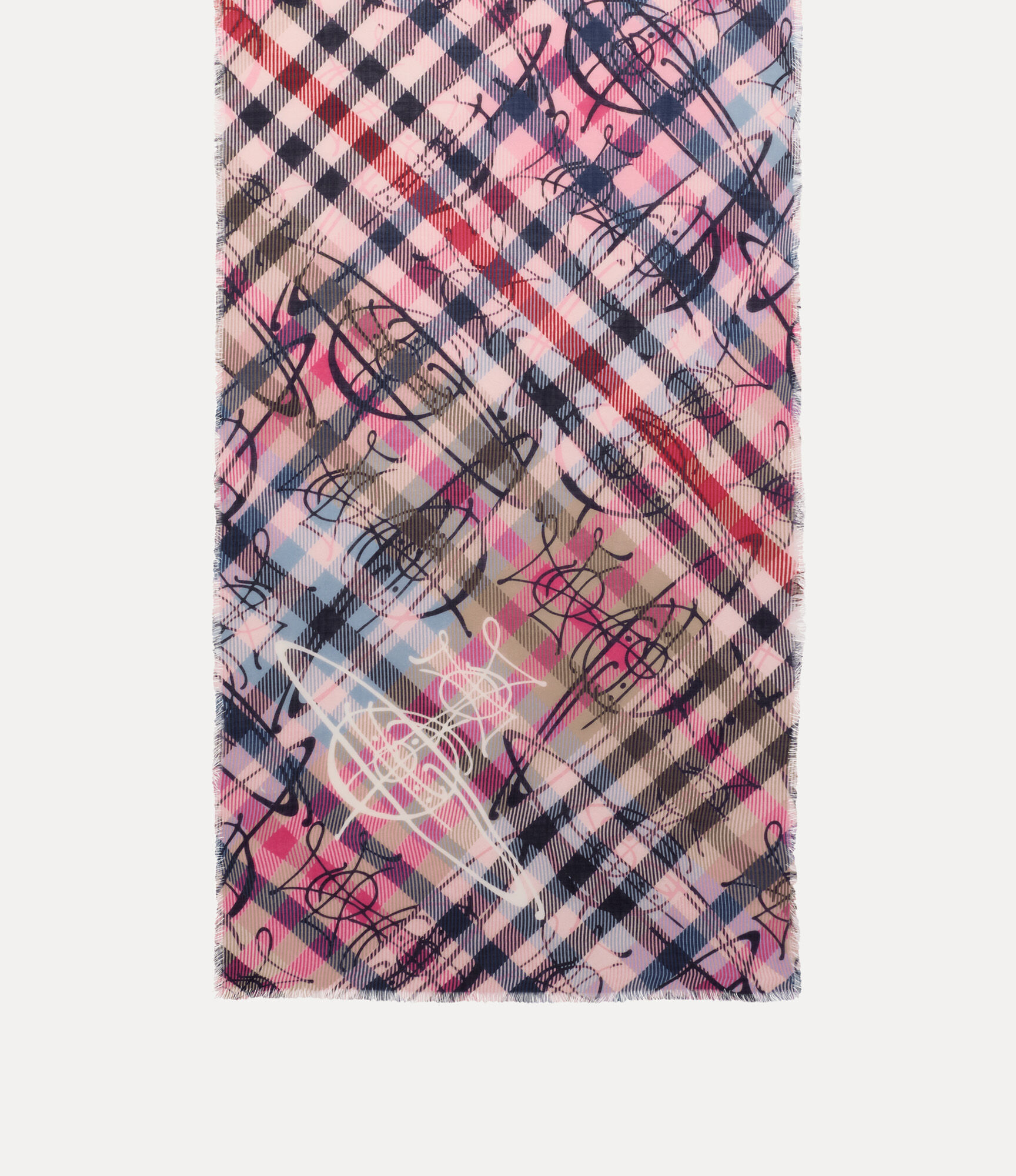 Multi-Check Tartan Scarf  large image number 2