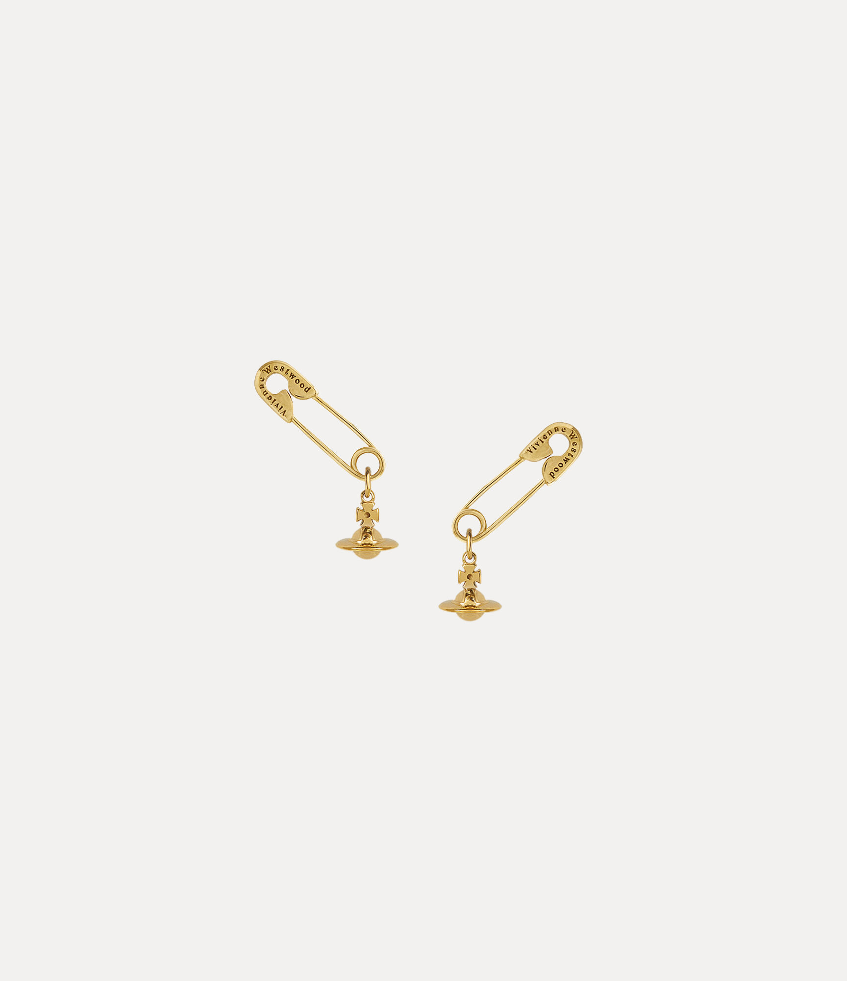 Safety Pin Earrings in GOLD | Vivienne Westwood®