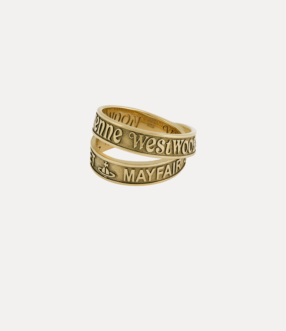 Vivienne Westwood Amos Ring in Antique Gold, view 2