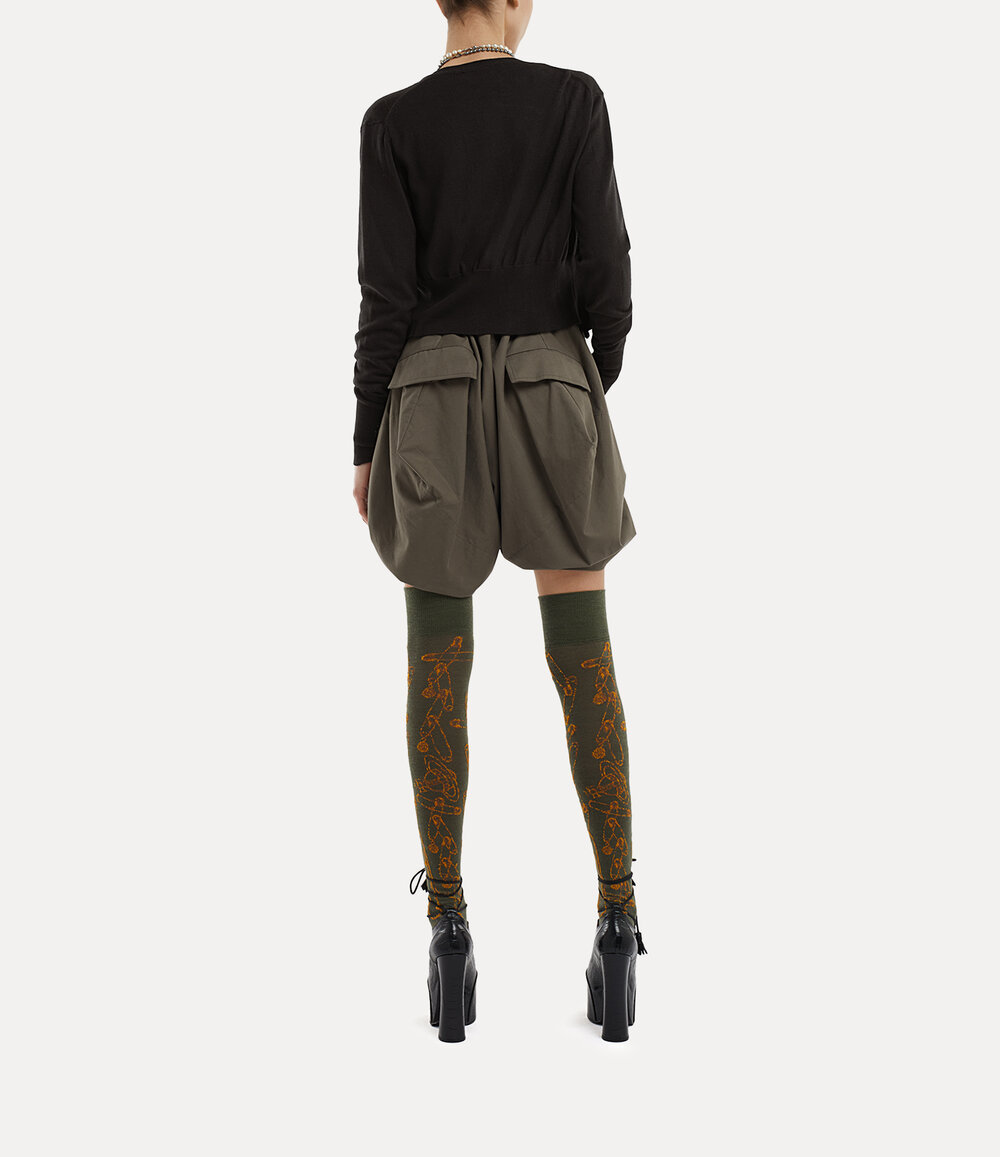 Vivienne Westwood Bea Cropped Cardigan in Black, view 5