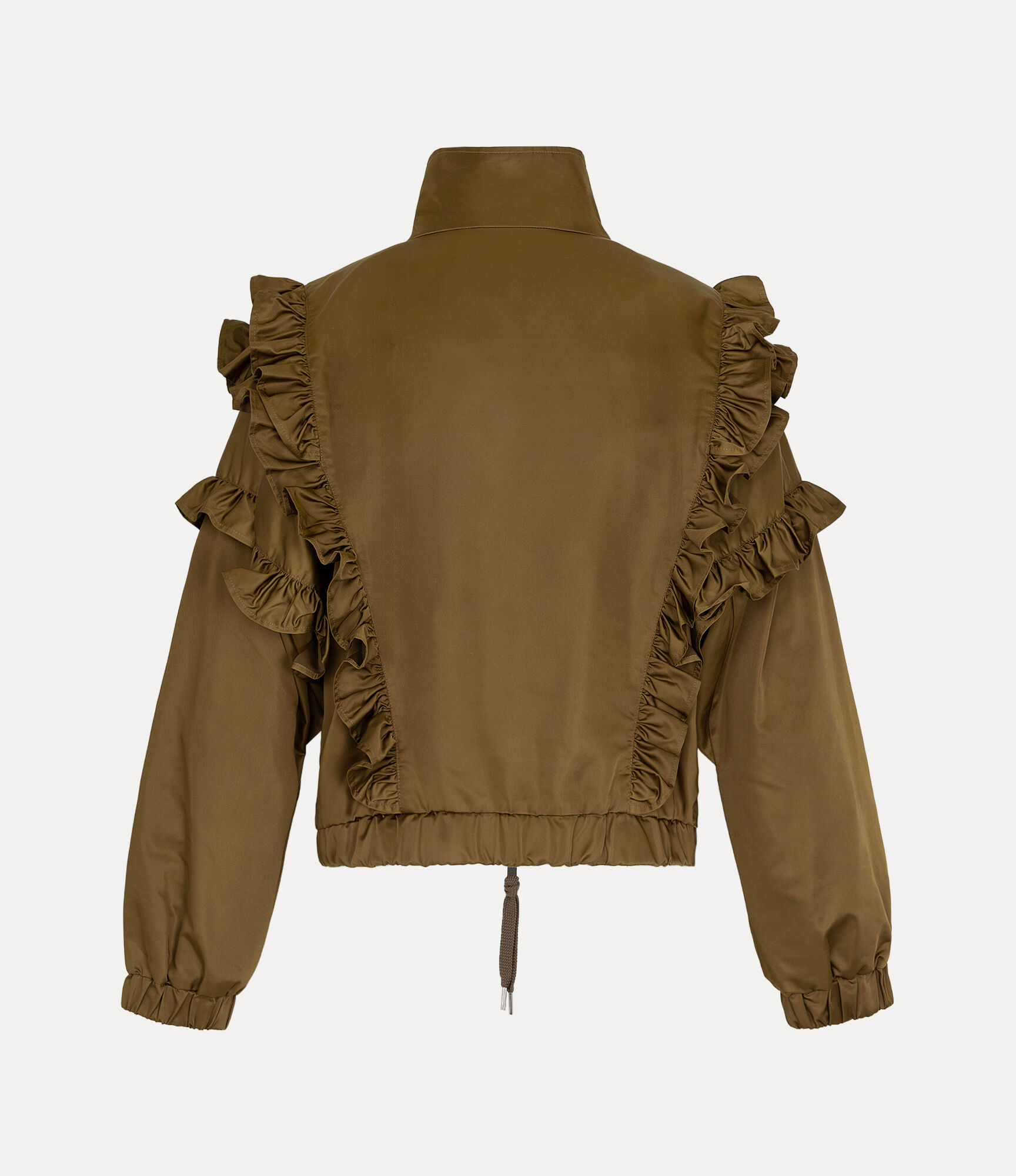 Military Satin Frill Blouson  large image number 5