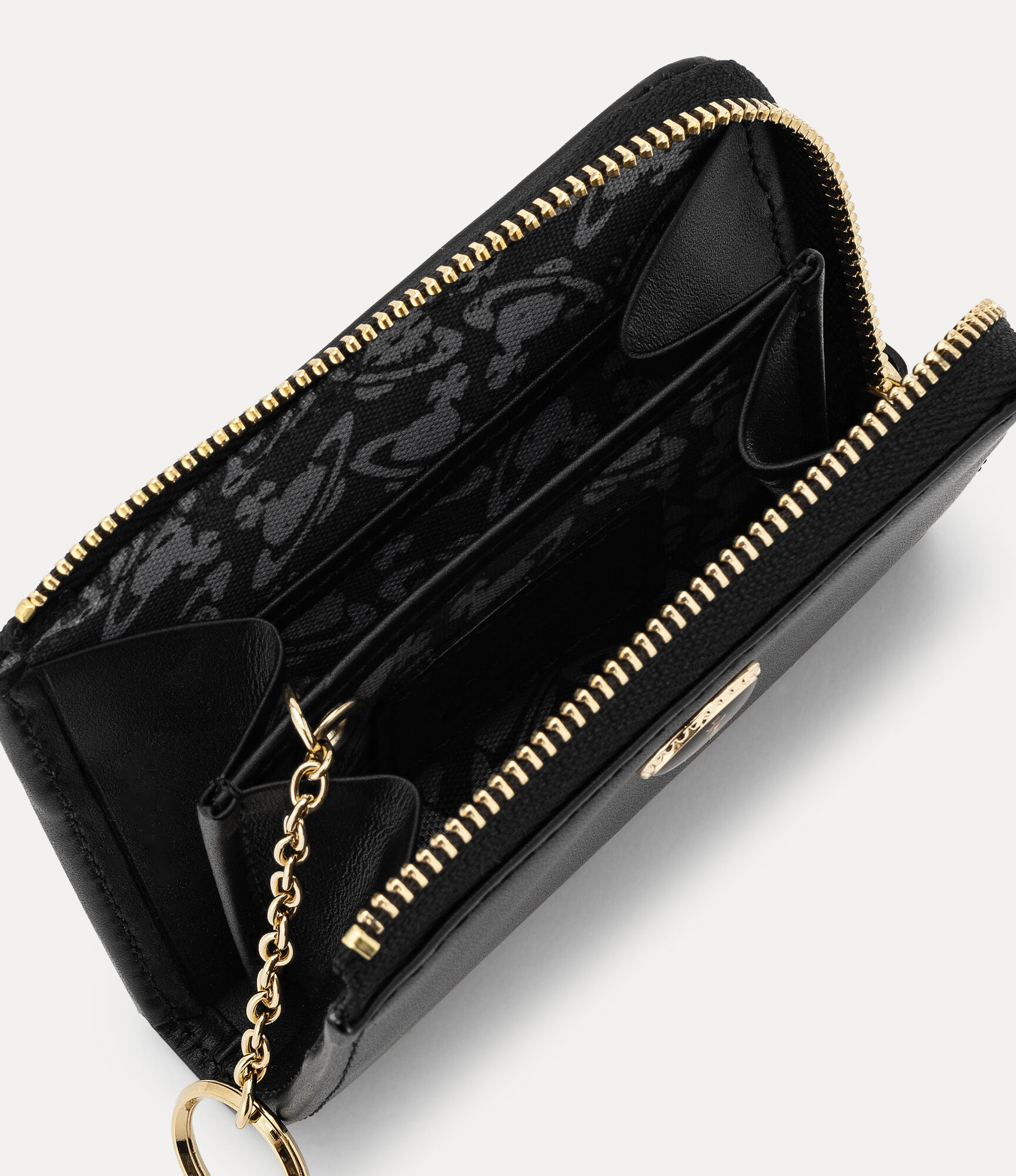 Executive Vintage Orb Coin Card Case in BLACK | Vivienne Westwood®