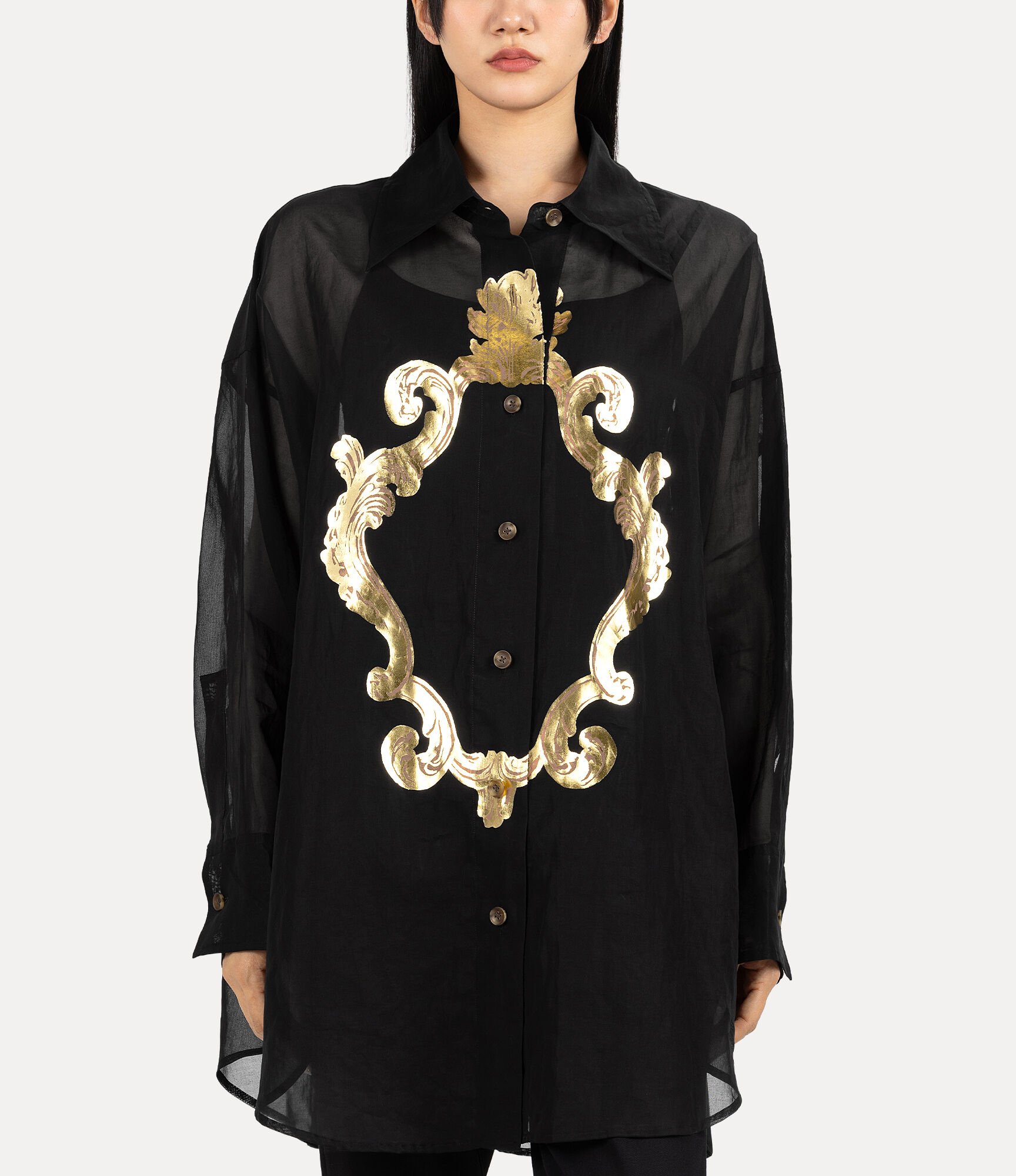 Cotton Voile Mirror Shirt  large image number 4