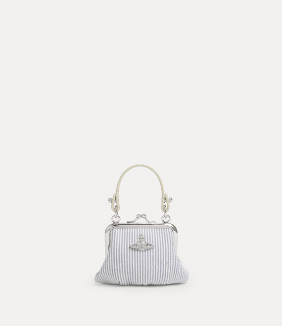 Vivienne Westwood Mini Granny Frame Purse Classic Oxford Shirt Ink-stripe