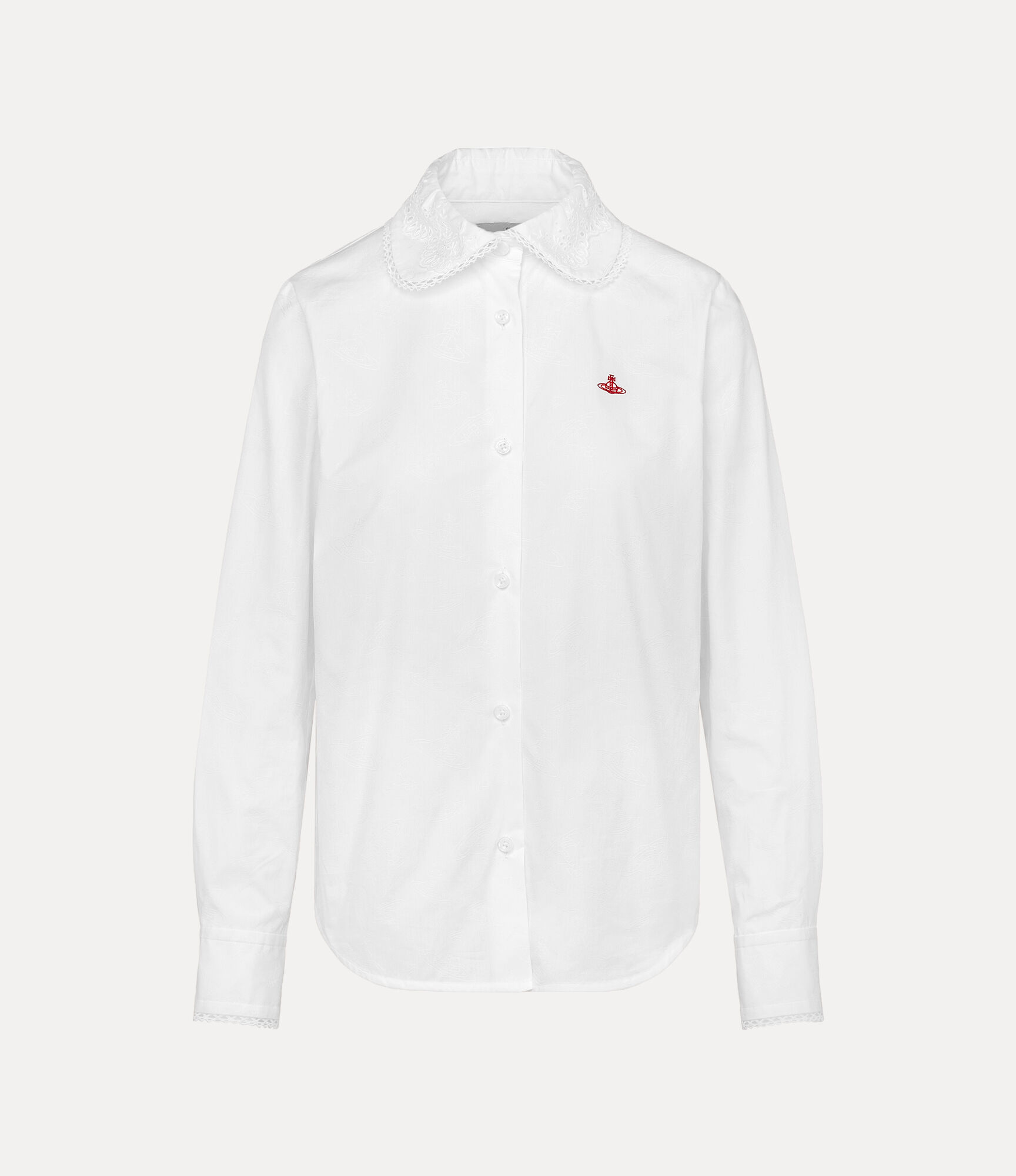 Orb Jacquard Lace Collar Shirt