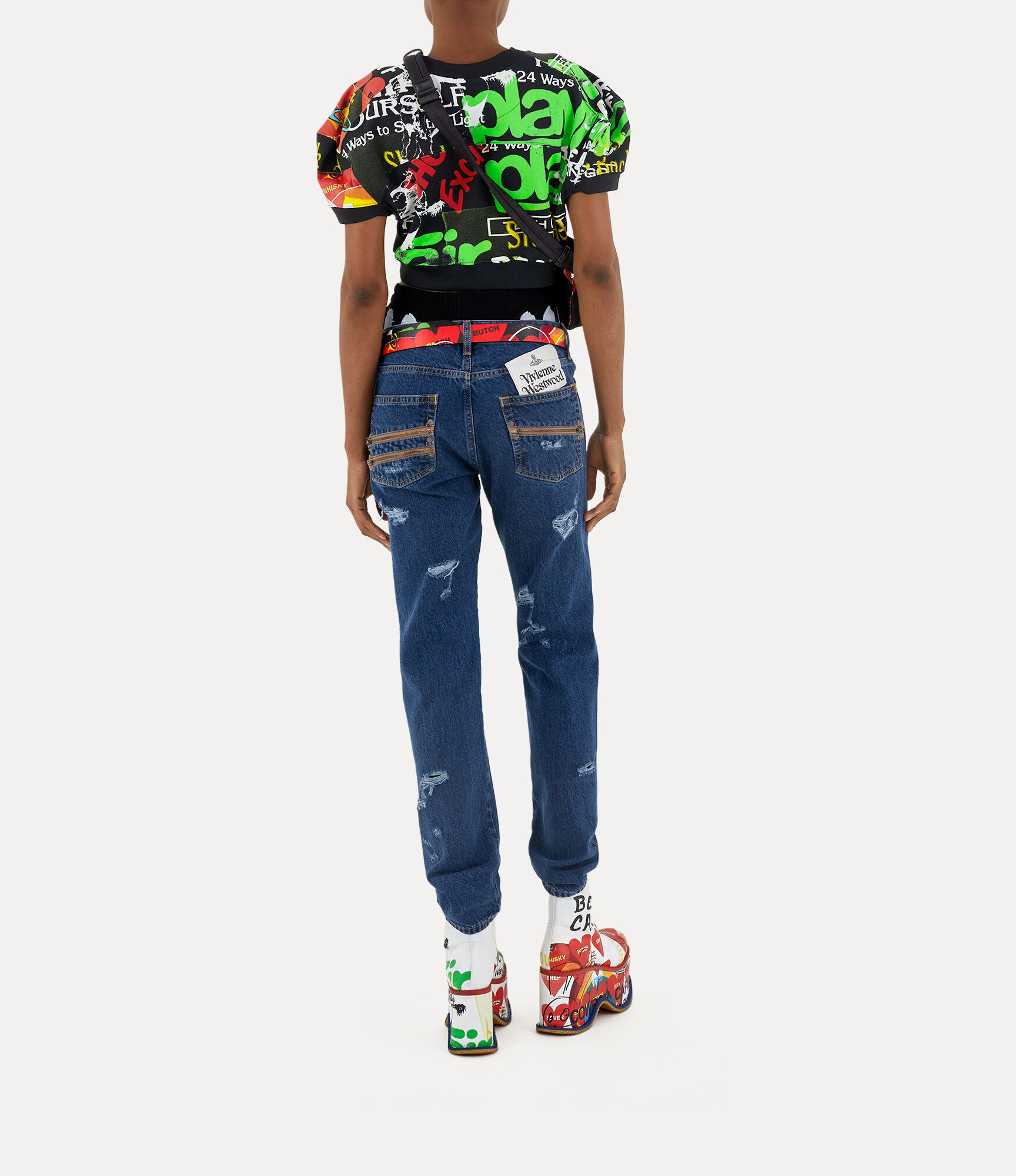 Cropped football sweatshirt  large image number 3