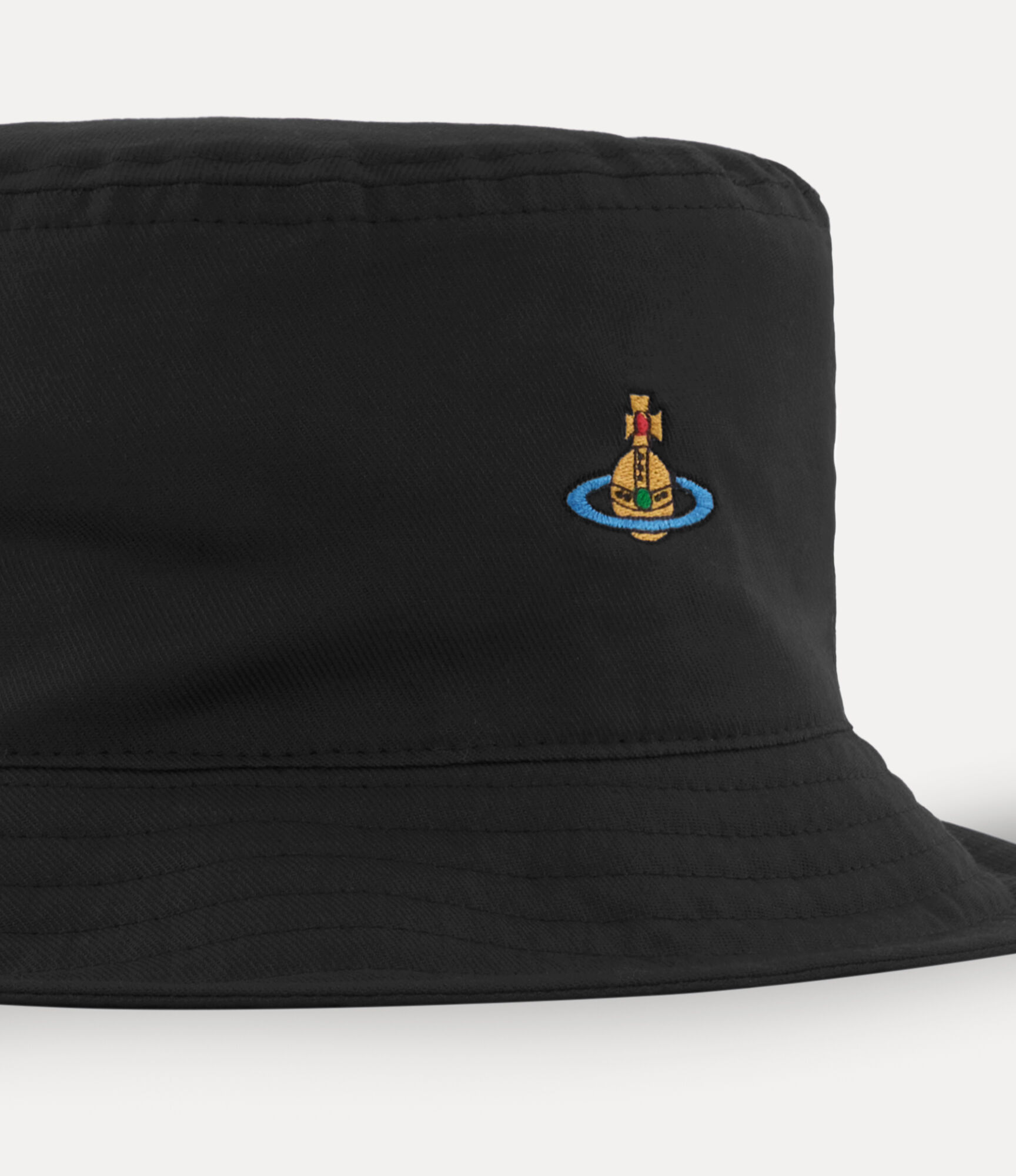 Vivienne Westwood 黒 ワンポイント ハット Uni バケットハット - ブラック | Vivienne Westwood®