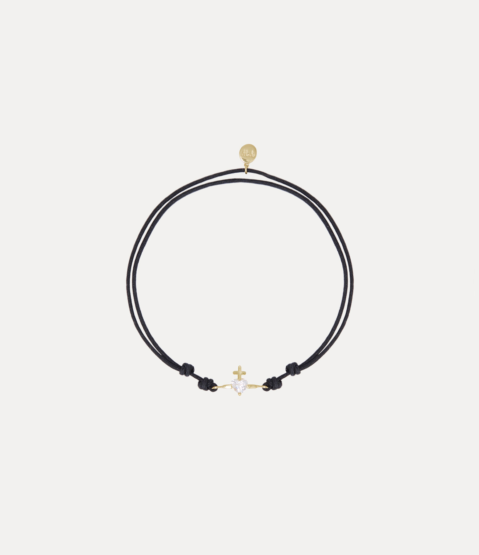 Valentine’s Gold Heart Cord Bracelet