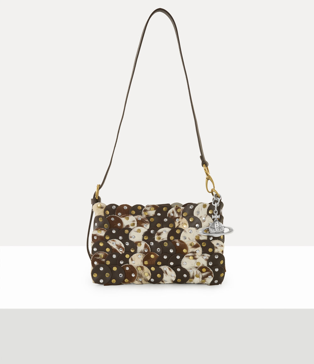 Vivienne Westwood Lola Shoulder Bag in white brown