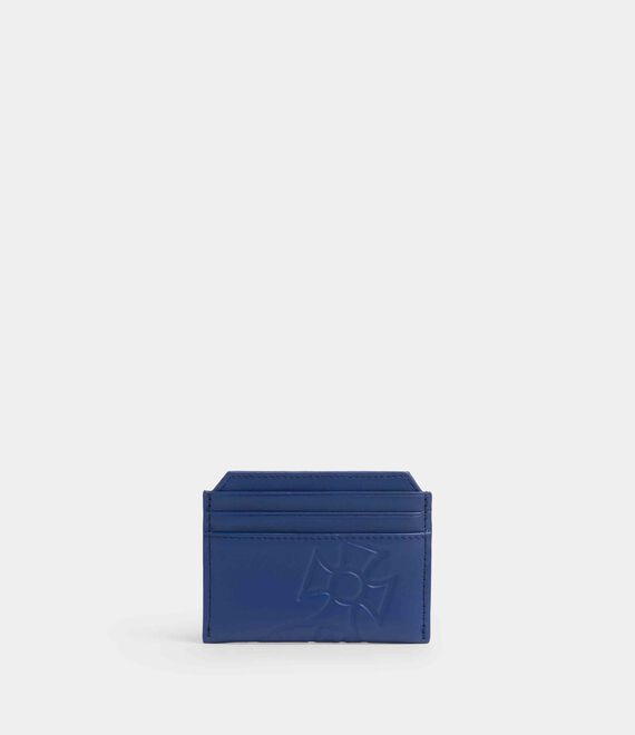 Vivienne Westwood Slim Card Holder Nappa Leather Dark Blue One Size Unisex
