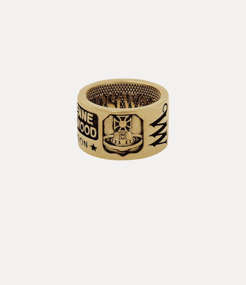Vivienne Westwood Lancelot Ring in Antique Gold