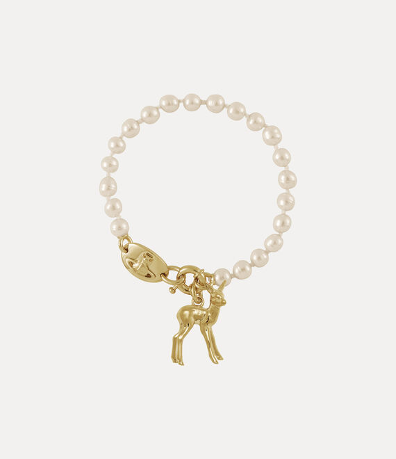 Vivienne Westwood Monette Pearl Bracelet Gold Pearls Women